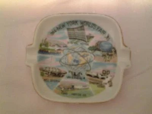 Vintage 1964-1965 New York Weltausstellung Aschenbecher/Teller - Bild 1 von 2
