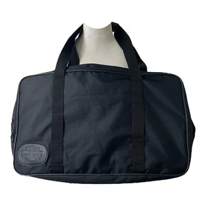Harley Davidson Motorcycle Duffle Black Logo 22 Inch Biker Travel Tote Gym Bag - Picture 1 of 7