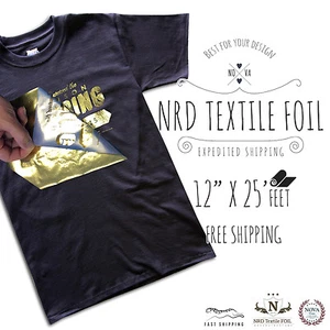 LÁMINA DE TRANSFERENCIA DE CALOR PARA PLANCHAR textil NRD 12" X 25' pies ¡Envío gratuito!! - Imagen 1 de 76