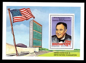 Bhutan Bl. 343 **, Franklin Delano Roosevelt, postfrisch - Bild 1 von 1