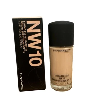 MAC Studio Fix Fluid Foundation SPF15 - NW10 - 1.0 Fl Oz, New In Box - Image 1 of 2
