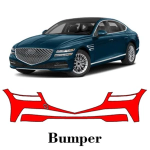 Front bumper PreCut PPF Paint Protection Film For Genesis G80 2021-2024 - Picture 1 of 6