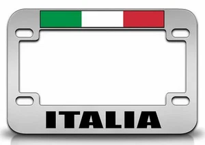 Marco de licencia de motocicleta de metal italiano ITALIA Italia w87 - Imagen 1 de 1