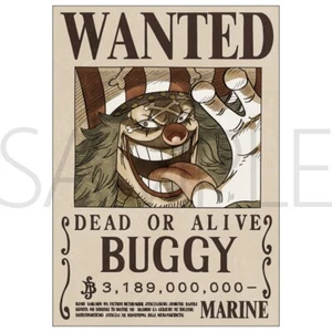 ONE PIECE Buggy ♡ Navy issued official wanted poster 2024 Japan A3 Eiichiro oda - Picture 1 of 6