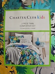 Charter Club Kids Jungle 2-Pc. Cotton Comforter Set, Twin