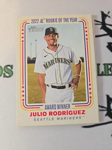 JULIO RODRIGUEZ 2023 Heritage High Number AWARD WINNER Insert #AW-6 Mariners - Picture 1 of 1