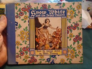 1938 vintage Snow White and the Seven Dwarfs books