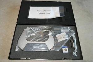 TRITAN 3-4" Range 0.00005" Grad Carbide Stop Digital LCD Outside Micrometer - Picture 1 of 3