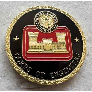 U S ARMY CORPS OF ENGINEERS Challenge Coin - Picture 1 of 2