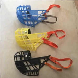 Adjustable Dog Muzzle Plastic Mask Anti-Barking Bite Mouth Cover Greyhound Gree - Picture 1 of 2