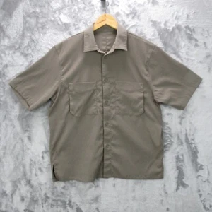 Lululemon Shirt Mens Large Olive Green Air Easy Short Sleeve Stretch Casual - Picture 1 of 15
