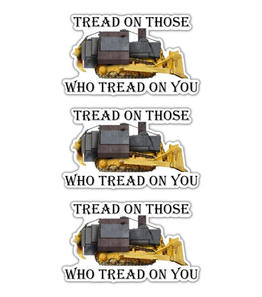 Calcomanía adhesiva Killdozer Tread on Those Who Tread on You de 3" - Paquete de 3 Foto 1 de 1