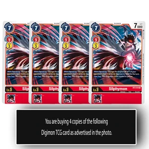 Silphymon - BT3-014 R - Rare Digimon TCG Card Playset Red - Picture 1 of 1