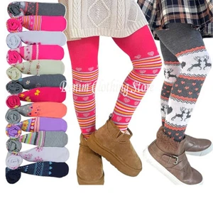 6pcs Girls Toddlers Kids Solid Printed Tights Under Skirt Winter and All Season - Picture 1 of 25