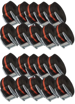 20 Stück   SPANNGURTE Schnellspanner Zurrgurte Spanner Befestigungsriemen - Bild 1 von 2