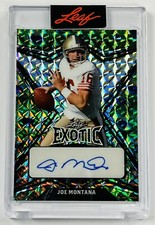 Joe Montana 2023 Leaf Exotic Autograph #1/6