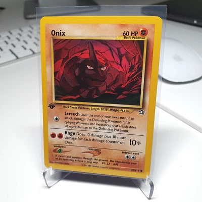 Pokemon card Onix 1st Edition 69/111 Neo Genesis Near Mint - Image 1 of 2