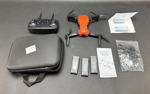 Super Endurance Foldable Drone Orange TESTED/WORKS - Picture 1 of 6