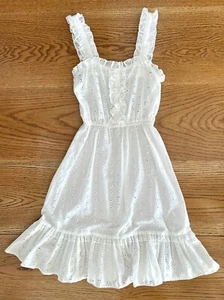 Vintage Act I New York White Eyelet Sundress Frilly - Picture 1 of 10