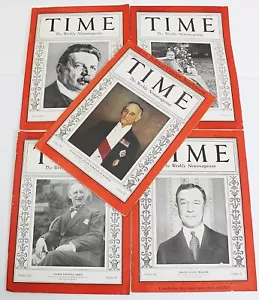 1932 TIME MAGAZINE group of 5 Issues Great Covers Japan's Foreign Minister + - Picture 1 of 16