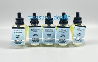 Bath & Body Works FRESH SHEETS Wallflowers Bulb Refills Set of 5 New - Image 1 of 3