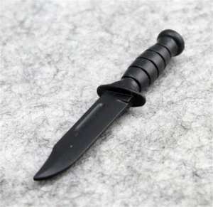 Cuchillo de PVC modelo daga SWAT negro escala 1/6 para accesorio de figura de acción de 12"" - Imagen 1 de 1