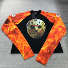 Hood By Air Koszula męska Medium Freddy VS Jason Maska hokejowa Rękaw ogniowy Piątek 13