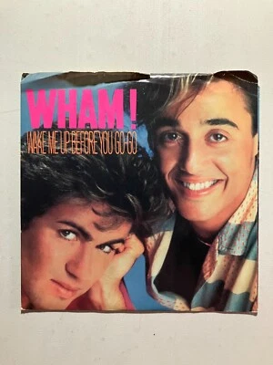 Wham! Before Wake Me Up Before You Go Go Picture Sleeve 1984 45 rpm Record Foto 1 de 4
