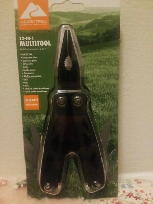 Все Черные, Синие или SIlver Ozark Trail 12-В-1 Мульти Инструменты С Футляром в комплекте! - Изображение 1 из 4
