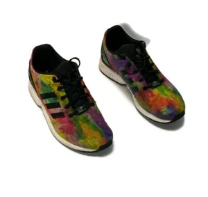Adidas Zx Flux Multicolored Athletic Running Lace Up Sneakers Size 7  A13 - Picture 1 of 12