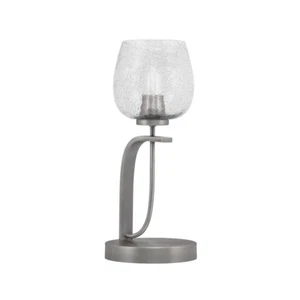 Toltec Cavella Accent Lamp, Graphite, 6" Smoke Bubble Glass - 39-GP-4812 - Picture 1 of 1