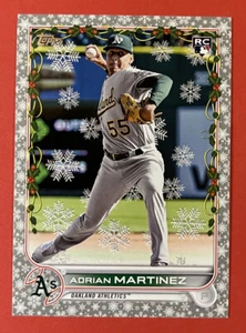2022 Topps Holiday Fiocco di Neve Metallizzato Adrian Martinez RC - Foto 1 di 2