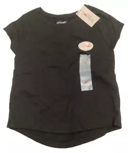 Garanimals 2T Girls Solid Black Short Sleeve Top T-Shirt Toddler Round Neck - Picture 1 of 2