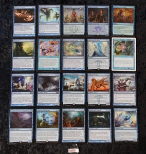 MTG lot de 20 cartes rares bleu 100% francais 100% anciennes editions vf - Picture 1 of 3