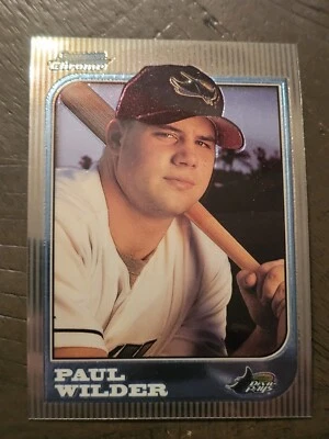 1997 Bowman Chrome - #165 Paul Wilder (RC) Tampa Bay Devil Rays  - Image 1 of 2
