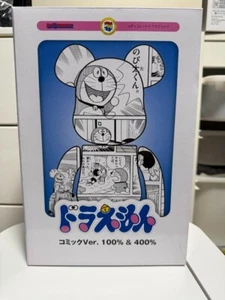 BE@RBRICK DORAEMON (Versión Cómics) "400% y 100%" JUGUETE MEDICOM de Japón Nuevo - Imagen 1 de 4