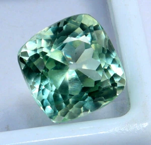 7.90 CT Natural Certified Green Apatite Cushion Cut Unique Loose Gemstone - Picture 1 of 7