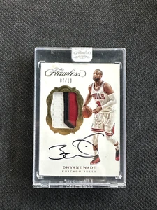 2016-17 FLAWLESS DWYANE WADE GOLD 7/10 PATCH AUTO #SP-DWD - Picture 1 of 2