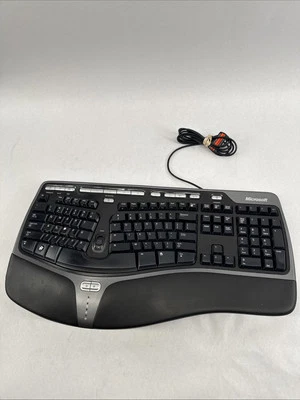Microsoft Natural Ergonomic Keyboard 4000 v1.0 KU-0462 Model 1048 USB Wired  - Image 1 of 4