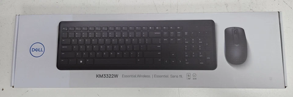 NEW Dell Wireless Keyboard and Mouse KM3322W - Image 1 of 1