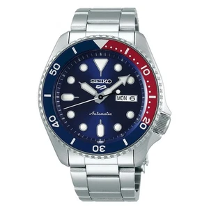 Reloj deportivo Seiko para hombre analógico automático esfera azul pulsera plateada 5 SRPD53K1 - Imagen 1 de 1