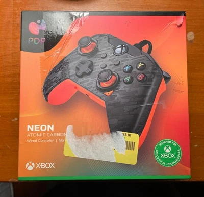 Neon Atomic Carbon Wired Controller for XBOX Series X-S ONE By PDP *Open Box* - Image 1 of 4