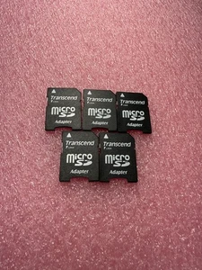5x Transcend MicroSD to SD Card SDXC SDHC TF Class 4/10 Memory Card Adapter Kit - Picture 1 of 1