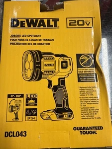 *NEW* Dewalt 20V Cordless Jobsite Spotlight, (Tool Only) DCL043 Free Shipping - Picture 1 of 6