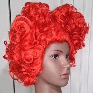 Königin der Herzen Erwachsene Perücke rot lockig Kostüm Cosplay Alice im Wunderland Damen - Bild 1 von 7