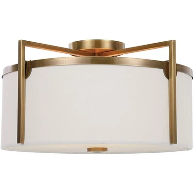 Uttermost 22283 Colfax Semi-Flush Mount Antique Brass - Изображение 1 из 4
