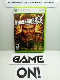 Mercenaries 2: World in Flames (Xbox 360, 2008) Complete Tested Working