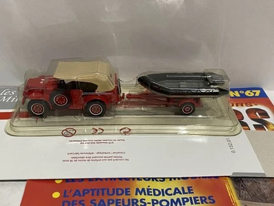 SOLIDO Nº67 Dodge 4x4 + Zodiac truck firefighters Diecast - Image 1 of 2