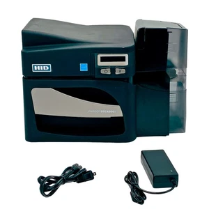 TESTED HID Fargo DTC4500e Single Sided Color ID Card Badge Printer LAN USB - Picture 1 of 10