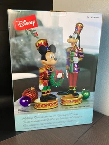 Schiaccianoci natalizi Disney Topolino e Pippo luci e personaggi musicali - Foto 1 di 24